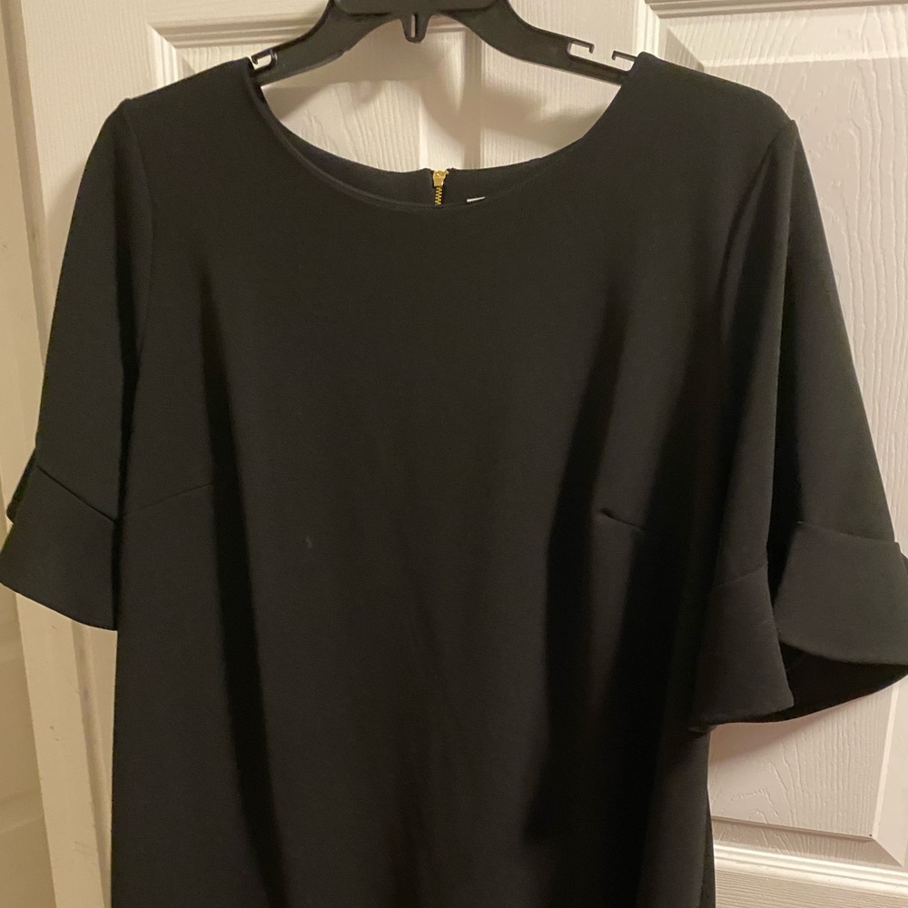 Calvin Klein Dress with Back Zipper Size 22W Flutter Sleeves